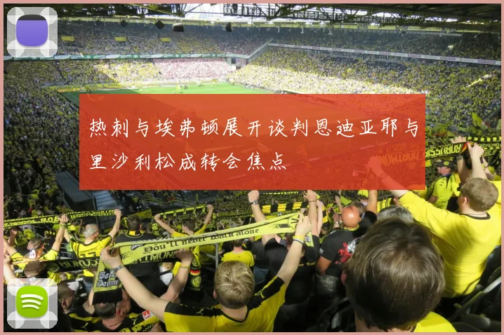 热刺与埃弗顿展开谈判恩迪亚耶与里沙利松成转会焦点
